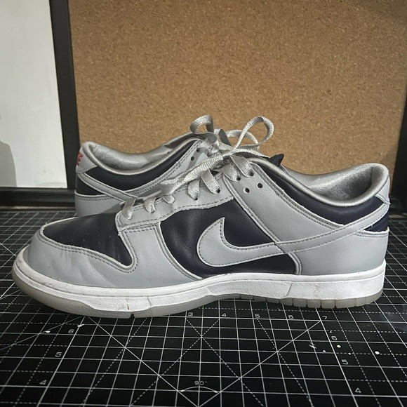 Used Women\'s Nike Dunk Low SP College Navy Grey SIZE 12 W 10.5 M Georgetown Hoya main image 6